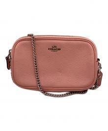 COACH（コーチ）の古着「チェーンショルダーバッグ」｜ピンク