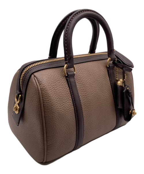 COACH（コーチ）COACH (コーチ) ルビー サッチェル 25 カラーブロック ブラウンの古着・服飾アイテム