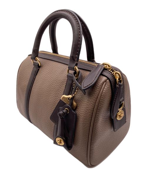 COACH（コーチ）COACH (コーチ) ルビー サッチェル 25 カラーブロック ブラウンの古着・服飾アイテム