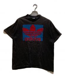 adidas（アディダス）の古着「オールドプリントTシャツ」｜ブラック