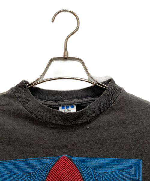adidas（アディダス）adidas (アディダス) オールドプリントTシャツ ブラック サイズ:Lの古着・服飾アイテム