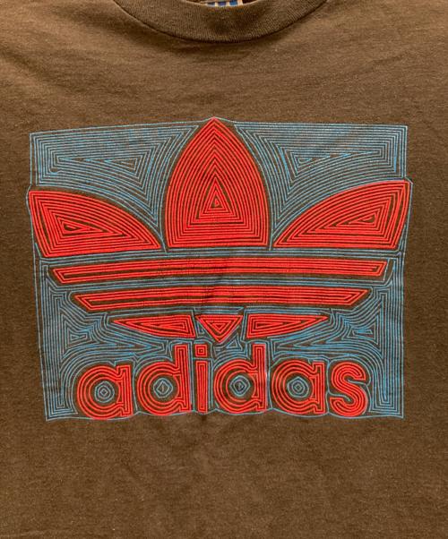 adidas（アディダス）adidas (アディダス) オールドプリントTシャツ ブラック サイズ:Lの古着・服飾アイテム
