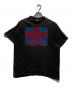 adidas（アディダス）の古着「オールドプリントTシャツ」｜ブラック