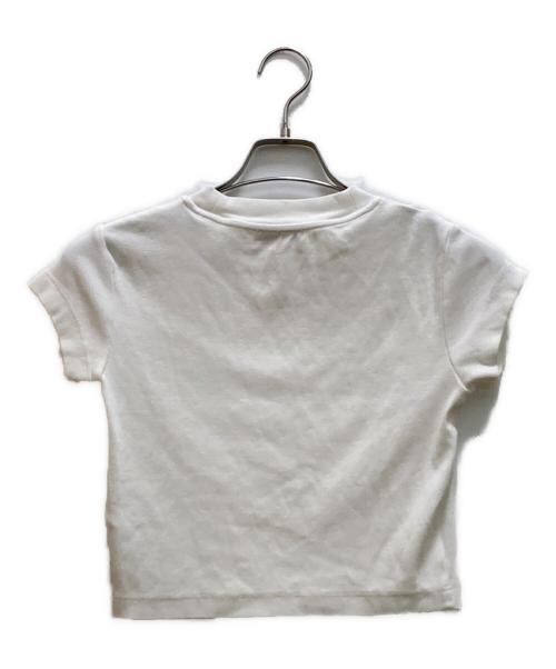 Calvin Klein Jeans（カルバンクラインジーンズ）Calvin Klein Jeans (カルバンクラインジーンズ) モノグラムベビーTシャツ ホワイト サイズ:Mの古着・服飾アイテム