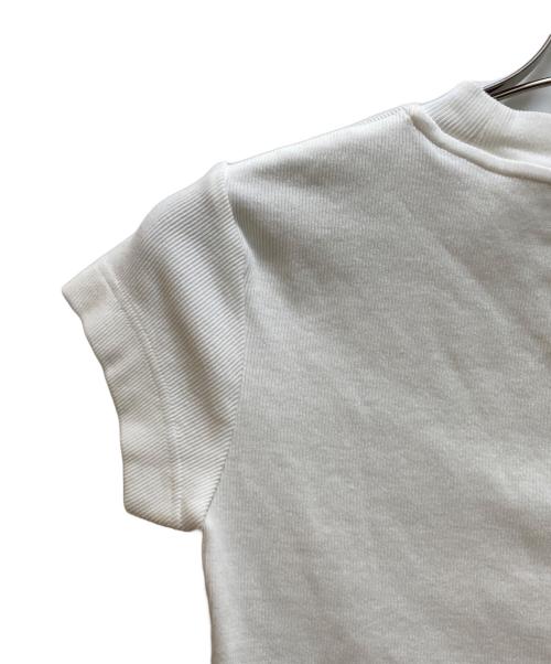 Calvin Klein Jeans（カルバンクラインジーンズ）Calvin Klein Jeans (カルバンクラインジーンズ) モノグラムベビーTシャツ ホワイト サイズ:Mの古着・服飾アイテム