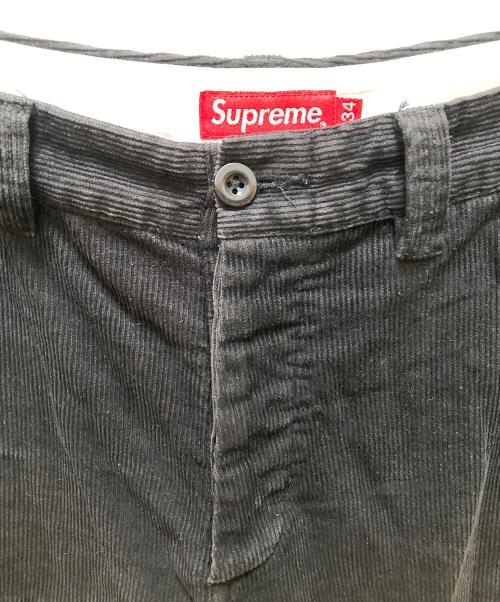 SUPREME（シュプリーム）Supreme (シュプリーム) ゴンズコーデュロイチノパンツ ブラック サイズ:34の古着・服飾アイテム