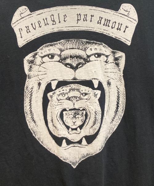 GUCCI（グッチ）GUCCI (グッチ) ダメージ加工 タイガープリントTシャツ ブラック サイズ:Lの古着・服飾アイテム