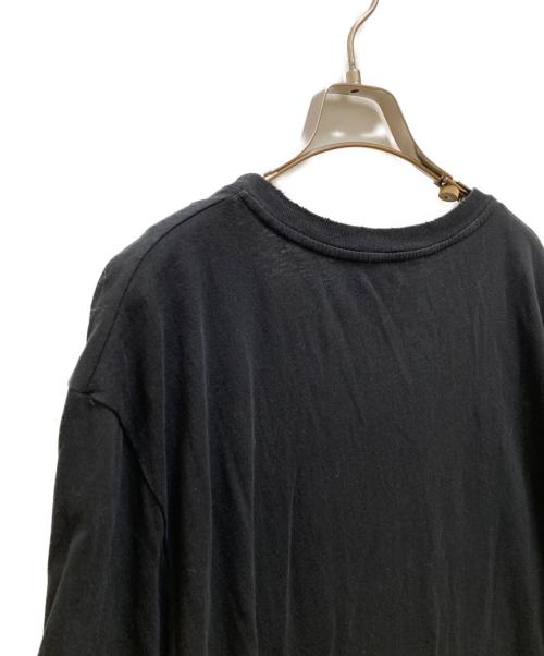 GUCCI（グッチ）GUCCI (グッチ) ダメージ加工 タイガープリントTシャツ ブラック サイズ:Lの古着・服飾アイテム