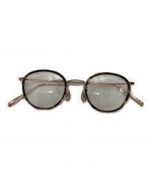URBAN RESEARCH×KANEKO OPTICAL（アーバンリサーチ×金子眼鏡）の古着「コラボラウンドフレーム伊達眼鏡」｜ブラウン×ゴールド