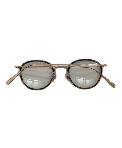 URBAN RESEARCH（アーバンリサーチ）URBAN RESEARCH (アーバンリサーチ) KANEKO OPTICAL (金子眼鏡) コラボラウンドフレーム伊達眼鏡 ブラウン×ゴールドの古着・服飾アイテム