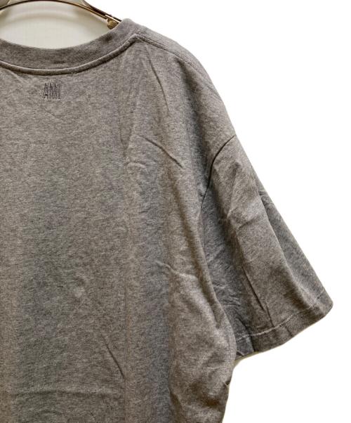 AMI PARIS（アミ パリス）AMI PARIS (アミ パリス) ハートロゴ刺繍 ロゴTシャツ グレー サイズ:XXLの古着・服飾アイテム