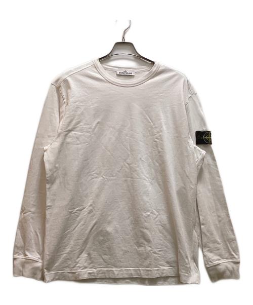 STONE ISLAND（ストーンアイランド）STONE ISLAND (ストーンアイランド) ガーゼドコットンジャージー ホワイト サイズ:XLの古着・服飾アイテム