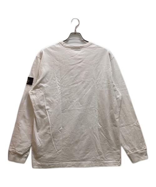 STONE ISLAND（ストーンアイランド）STONE ISLAND (ストーンアイランド) ガーゼドコットンジャージー ホワイト サイズ:XLの古着・服飾アイテム