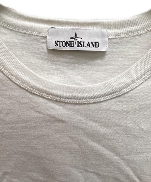 STONE ISLAND（ストーンアイランド）STONE ISLAND (ストーンアイランド) ガーゼドコットンジャージー ホワイト サイズ:XLの古着・服飾アイテム