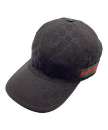 GUCCI（グッチ）の古着「GGキャンバスベースボールキャップ」｜ブラック