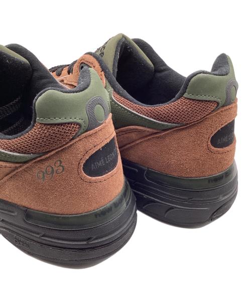 NEW BALANCE（ニューバランス）NEW BALANCE (ニューバランス) Aime Leon Dore (エメ レオン ドレ) 993 ローカットスニーカー ブラウン サイズ:27.5の古着・服飾アイテム