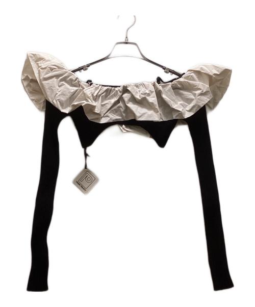 PRANK PROJECT（プランクプロジェクト）PRANK PROJECT (プランクプロジェクト) ビッグフリルニットトップ ブラック サイズ:Freeの古着・服飾アイテム