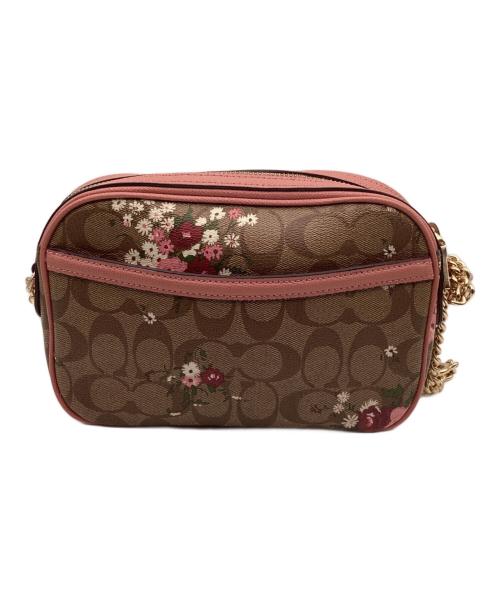 COACH（コーチ）COACH (コーチ) シグネチャー 花柄 ショルダーバッグ ベージュの古着・服飾アイテム