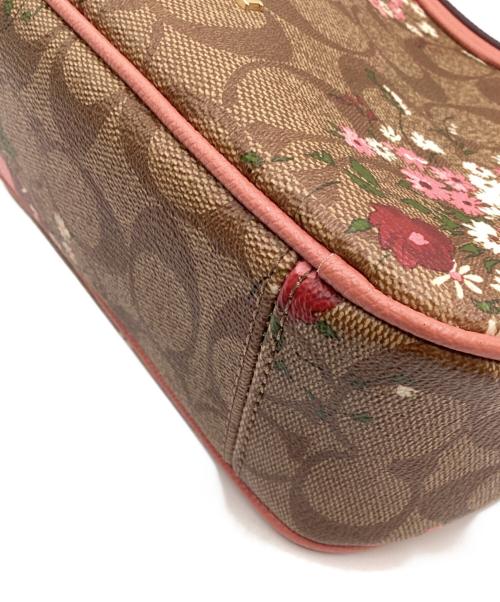 COACH（コーチ）COACH (コーチ) シグネチャー 花柄 ショルダーバッグ ベージュの古着・服飾アイテム
