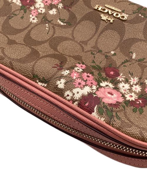 COACH（コーチ）COACH (コーチ) シグネチャー 花柄 ショルダーバッグ ベージュの古着・服飾アイテム