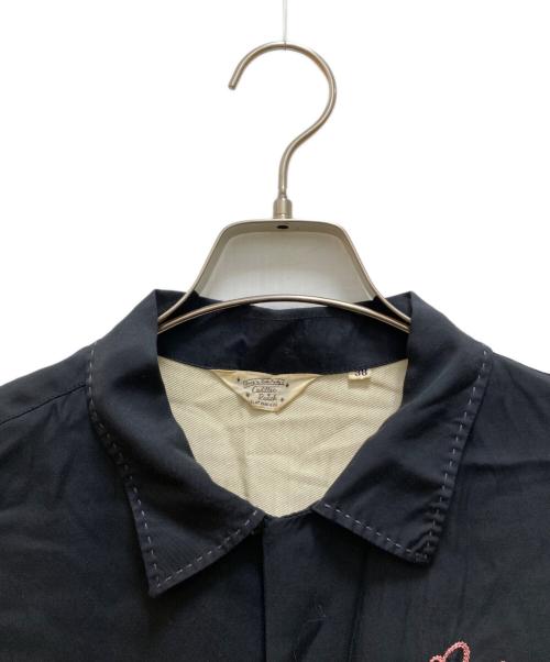 THE FLAT HEAD（ザ・フラットヘッド）THE FLAT HEAD (ザ・フラットヘッド) 半袖ボーリングレーヨンシャツ ブラック サイズ:38の古着・服飾アイテム
