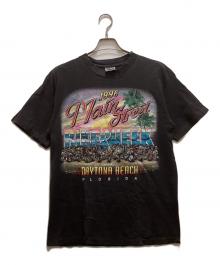 ONEITA（オニータ）の古着「90s 両面プリントTシャツ」｜ブラック