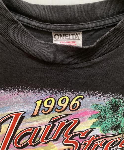 ONEITA（オニータ）ONEITA (オニータ) 90s 両面プリントTシャツ ブラック サイズ:Lの古着・服飾アイテム
