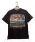 ONEITA（オニータ）の古着「90s 両面プリントTシャツ」｜ブラック