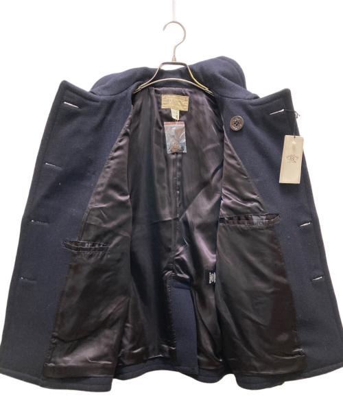 RRL（ダブルアールエル）RRL (ダブルアールエル) 8ボタンウールメルトンPコート ネイビー サイズ:ＸＳの古着・服飾アイテム