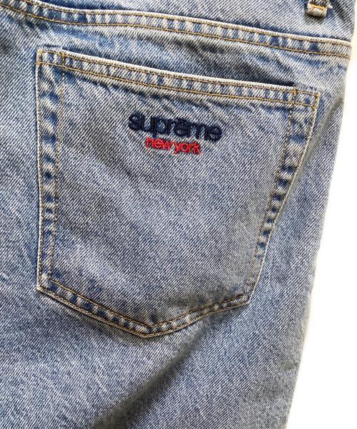 SUPREME（シュプリーム）Supreme (シュプリーム) バックロゴ刺繍 バギーデニムパンツ インディゴ サイズ:30の古着・服飾アイテム