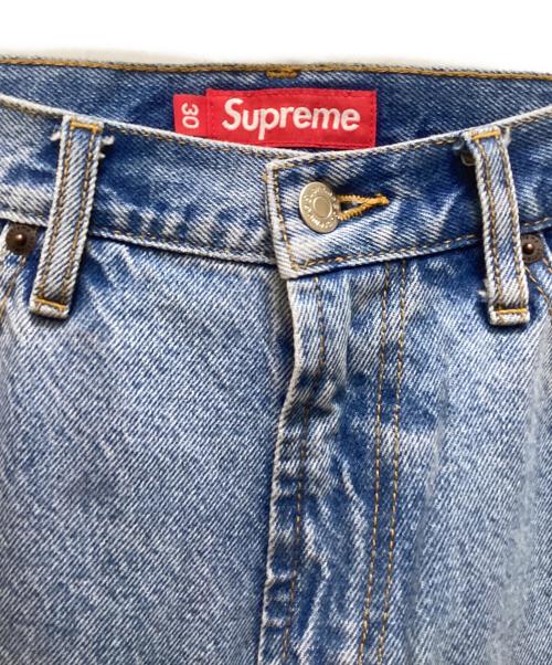 SUPREME（シュプリーム）Supreme (シュプリーム) バックロゴ刺繍 バギーデニムパンツ インディゴ サイズ:30の古着・服飾アイテム