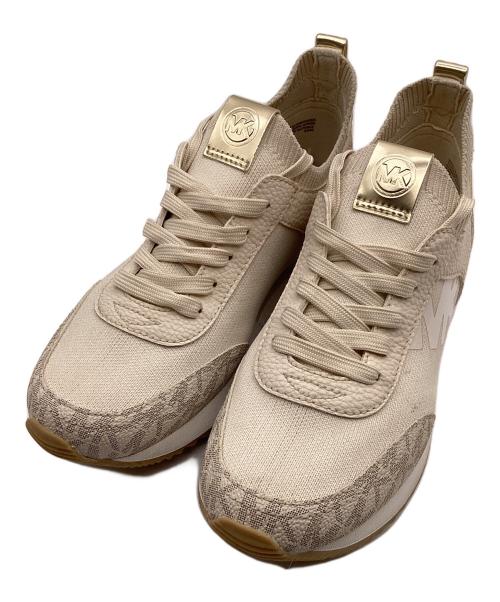 MICHAEL KORS（マイケル・コース）MICHAEL KORS (マイケル・コース) JENKINS ニット スニーカー ベージュ サイズ:5.5Mの古着・服飾アイテム