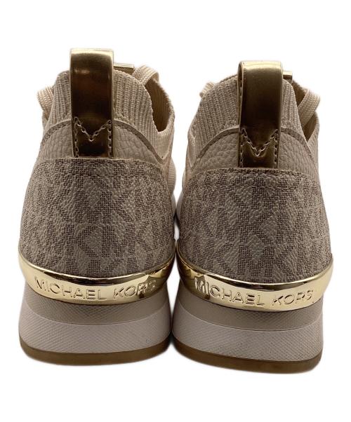 MICHAEL KORS（マイケル・コース）MICHAEL KORS (マイケル・コース) JENKINS ニット スニーカー ベージュ サイズ:5.5Mの古着・服飾アイテム