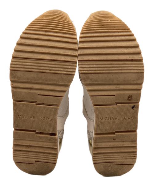 MICHAEL KORS（マイケル・コース）MICHAEL KORS (マイケル・コース) JENKINS ニット スニーカー ベージュ サイズ:5.5Mの古着・服飾アイテム