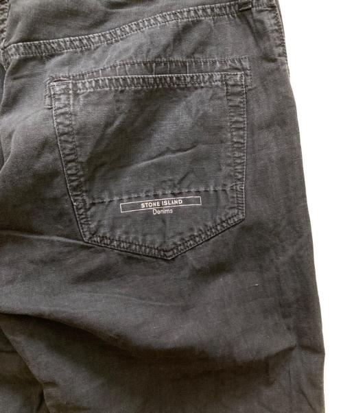 STONE ISLAND（ストーンアイランド）STONE ISLAND (ストーンアイランド) ストレートデニムパンツ ブラック サイズ:w33の古着・服飾アイテム