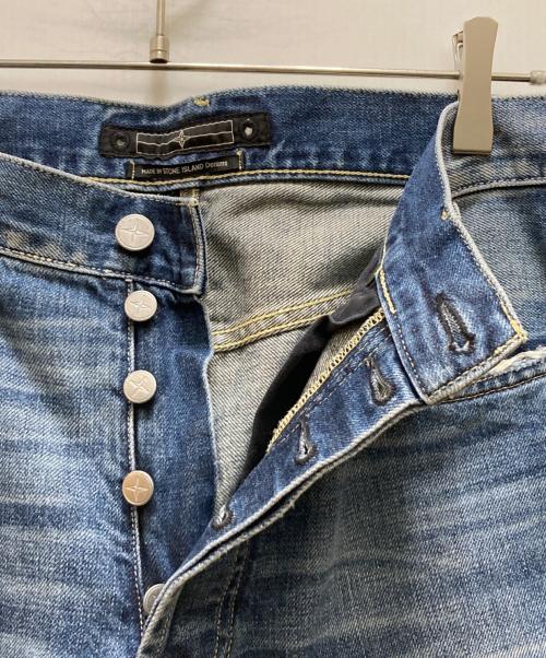 STONE ISLAND（ストーンアイランド）STONE ISLAND (ストーンアイランド) ストレートデニムパンツ インディゴ サイズ:w33の古着・服飾アイテム