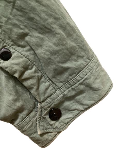 STONE ISLAND（ストーンアイランド）STONE ISLAND (ストーンアイランド) ガーメントダイ オーバーシャツジャケット グリーン サイズ:Lの古着・服飾アイテム
