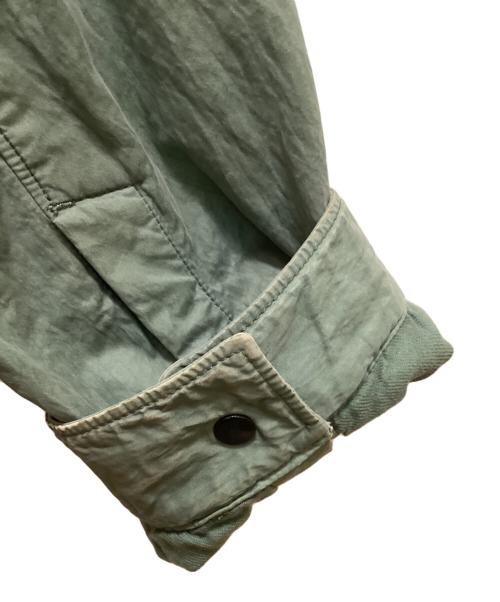 STONE ISLAND（ストーンアイランド）STONE ISLAND (ストーンアイランド) ガーメントダイ オーバーシャツジャケット グリーン サイズ:Lの古着・服飾アイテム