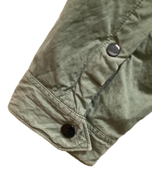 STONE ISLAND（ストーンアイランド）STONE ISLAND (ストーンアイランド) ガーメントダイ オーバーシャツジャケット グリーン サイズ:Lの古着・服飾アイテム