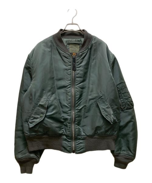 ALPHA（アルファ）ALPHA (アルファ) MA-1ジャケット グリーン サイズ:ｌの古着・服飾アイテム