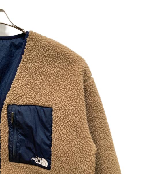 THE NORTH FACE（ザ ノース フェイス）THE NORTH FACE (ザ ノース フェイス) リバーシブルエクストリームパイルカーディガン ベージュ×ネイビー サイズ:XLの古着・服飾アイテム