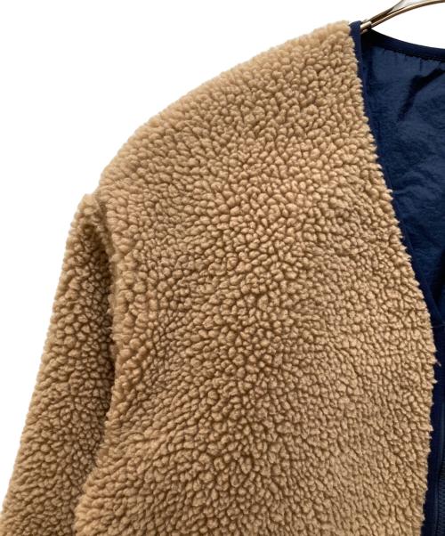 THE NORTH FACE（ザ ノース フェイス）THE NORTH FACE (ザ ノース フェイス) リバーシブルエクストリームパイルカーディガン ベージュ×ネイビー サイズ:XLの古着・服飾アイテム
