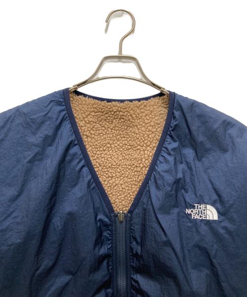 THE NORTH FACE（ザ ノース フェイス）THE NORTH FACE (ザ ノース フェイス) リバーシブルエクストリームパイルカーディガン ベージュ×ネイビー サイズ:XLの古着・服飾アイテム