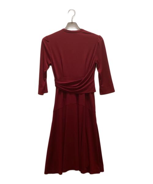 kay me（ケイミー）kay me (ケイミー) カシュクールワンピース ボルドー サイズ:9の古着・服飾アイテム
