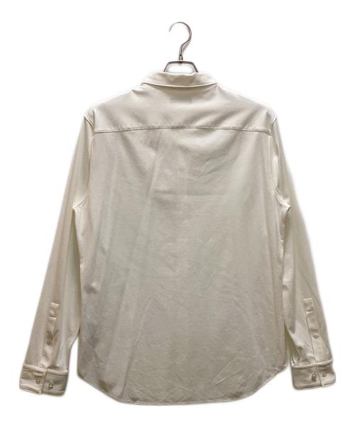 theory（セオリー）theory (セオリー) ストラクチャーニットボタンダウンシャツ ホワイト サイズ:Mの古着・服飾アイテム