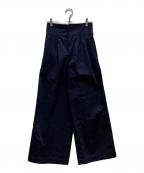 FRAY ID×Dickiesフレイ アイディー×ディッキーズ）の古着「ツータックワイドツイルパンツ」｜ネイビー