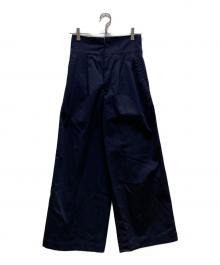 FRAY ID×Dickies（フレイ アイディー×ディッキーズ）の古着「ツータックワイドツイルパンツ」｜ネイビー