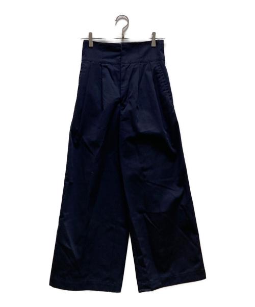 FRAY ID（フレイ アイディー）FRAY ID (フレイ アイディー) Dickies (ディッキーズ) ツータックワイドツイルパンツ ネイビーの古着・服飾アイテム