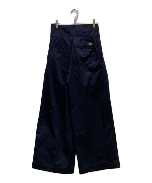 FRAY ID（フレイ アイディー）FRAY ID (フレイ アイディー) Dickies (ディッキーズ) ツータックワイドツイルパンツ ネイビーの古着・服飾アイテム