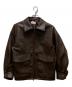 moussy（マウジー）の古着「FAUX LEATHER OVER ジャケット」｜ブラウン